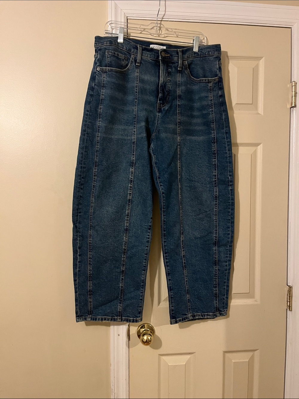 Jessica Simpson Dark Blue High-Rise Wide Leg Jeans